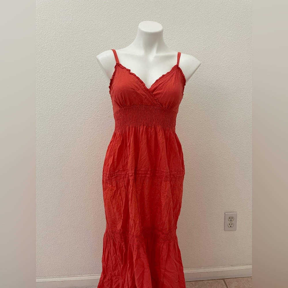 Orange summer dress